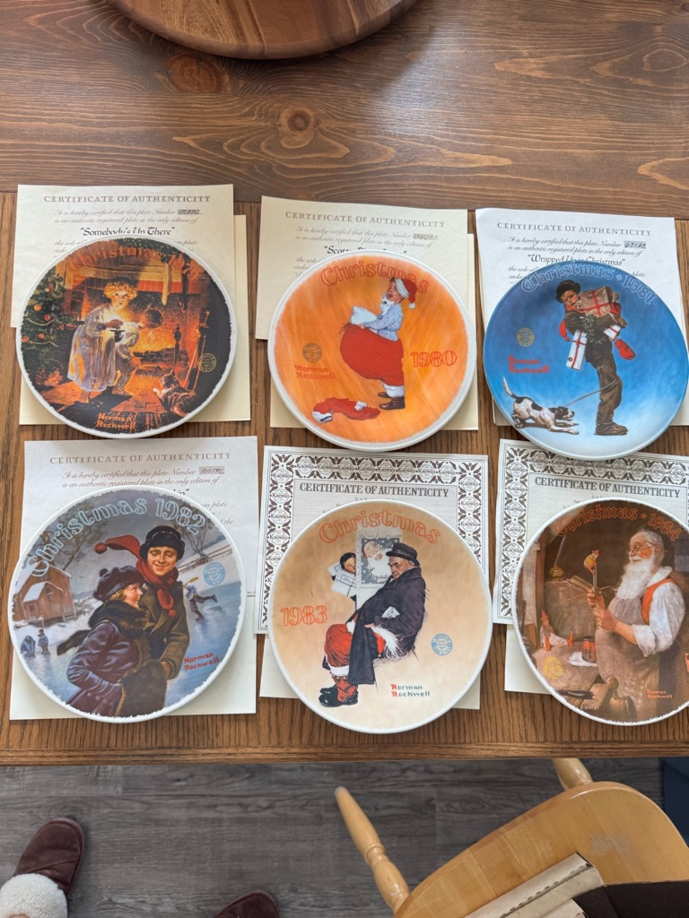 Christmas- Norman Rockwell - Collectible Plates 1979-1984